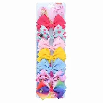 

Cute Sweet Children's Princess Crown Bow Set Of 7 Sets Hair Clip Jewelry