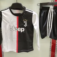 Коллекция года, Детская футболка с длинными рукавами для футбола, DE LIGT Ramsey Ronaldo Kean, Детский комплект, коллекция 19/20 года, футболка для футбола juve