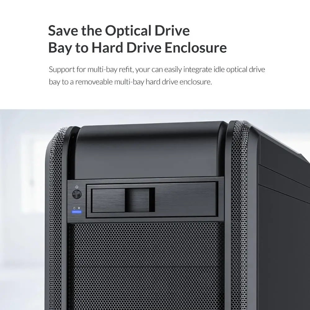 ORICO 3.5 inch HDD Frame Mobile Rack Internal HDD Case CD-ROM Space Tool Free Design Support MAX 6TB PC DIY Accessories