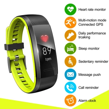 

S805 1.3 inch HD Color Screen Heart Rate Tracker Smart Bracelet Waterproof Sports Fitness Smart Watch Step Counter Sleep Tracker