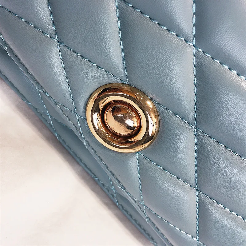 

2018 New Style Fashion Korean-style Rhombus Lock Square Sling Bag Single-shoulder Bag for Women Supply of Goods