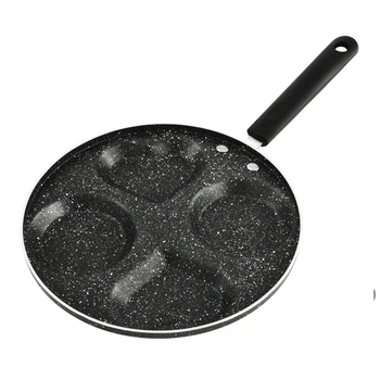 

4 Holes Chef Restaurant Steak Home Frying Pot Non Stick Aluminium Alloy Easy Clean Omelet Pan Cooking Tool Kitchen Eggs Pancake