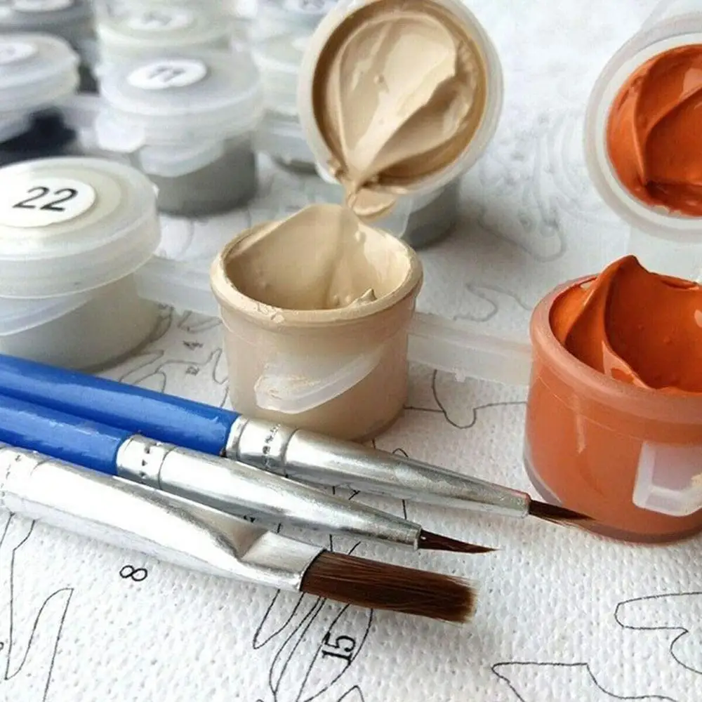 AMTMBS Лодка на озере DIY Краска по номеру для взрослых детей краски стене картинки