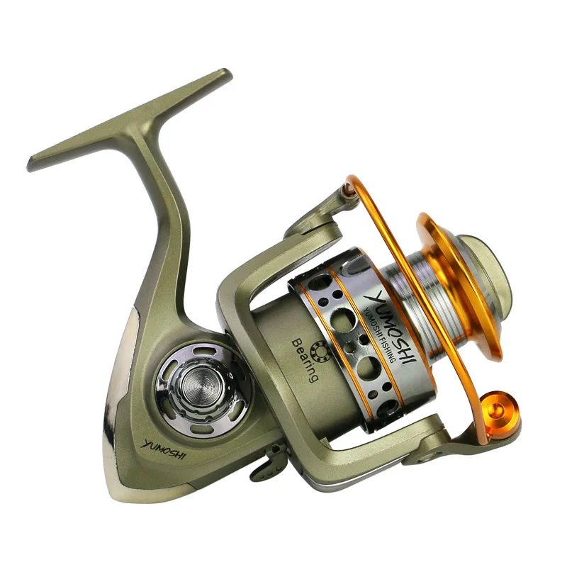 

Fishing Reels Foldable Handle Reel Europe Saltwater Fishing Reel Fishing Reel 5.5: 1 Spinning With Metal Spool LC1000-7000