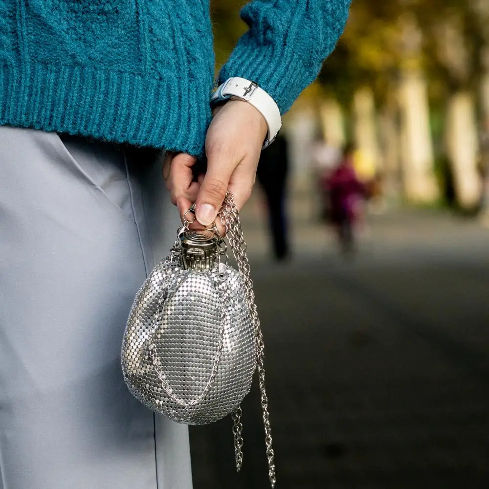 Женский мини кошелек Boutique De FGG алюминиевый Повседневный Кошелек сумочка для