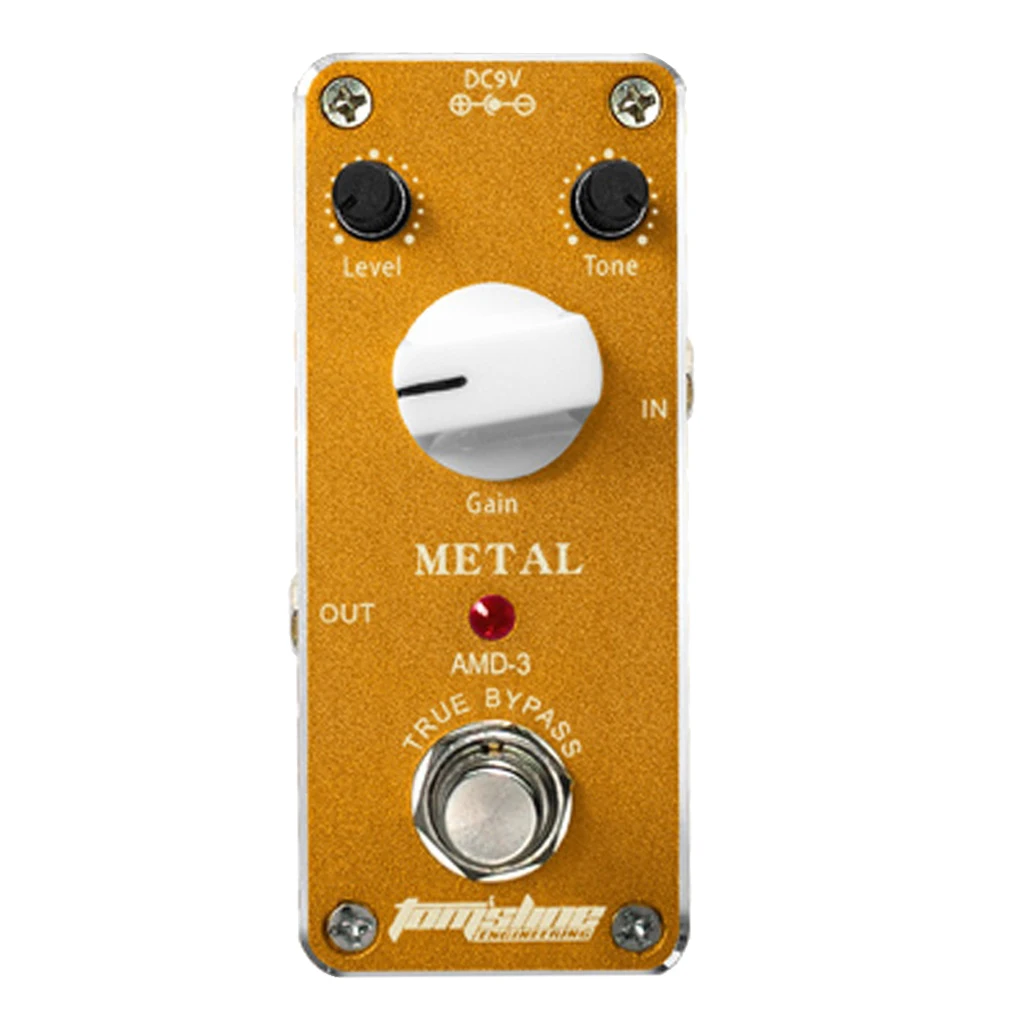 

Electric Guitar Effect Pedal Distortion True Bypass Switch 9V DC