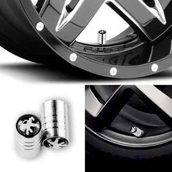 

4pcs car wheel tire Round Valve plugs protective case For Peugeots 107 108 206 207 308 307 508 2008 3008 Styling car accessories