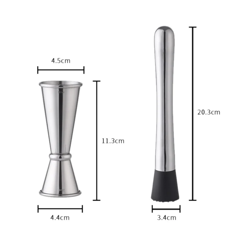 New-800Ml нержавеющей шейкер миксер напиток инструменты бармена набор с Деревянной Стойкой