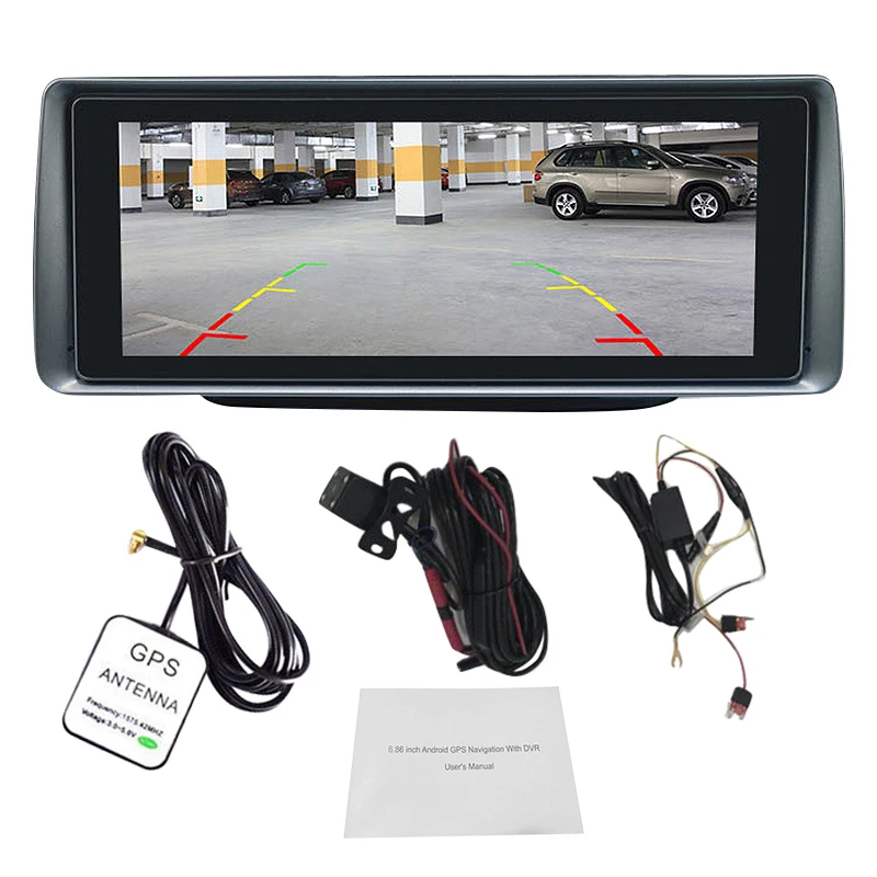  Neue 686 Zoll 3G Auto Dvr für Android5.1 Gps Naivgation Wifi Hd 1080P Dashcam Video Recorder Telefo