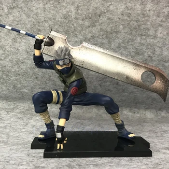 

Anime Naruto Shippuden Hatake Kakashi Samurai Sword Battle Ver PVC Action Figure Model Collectible Statue Toy Free Shipping G574