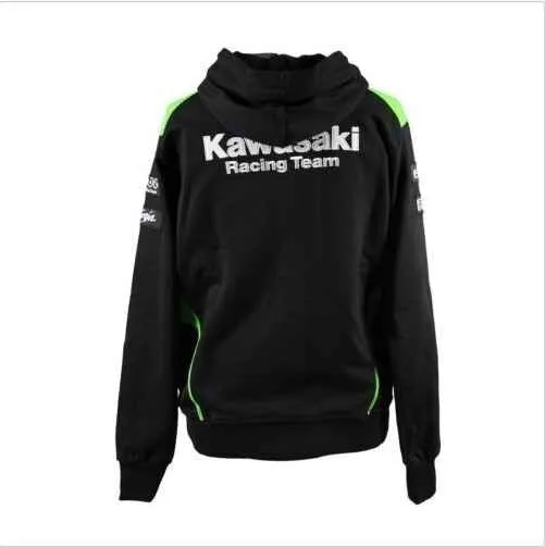 Мотоциклетная куртка, Мужская одежда, хлопок, для команды Kawasaki, толстовки, мото толстовки, мотоциклетная Повседневная зимняя спортивная куртка l