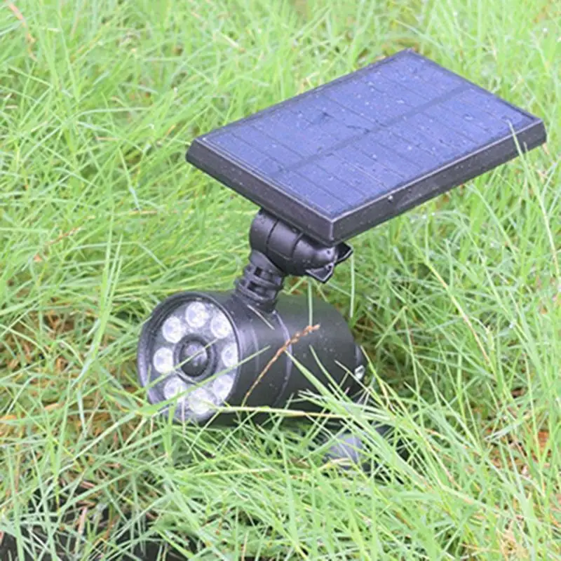 

8LED Solar Powered Garden Lamp Waterproof Motion Sensor Courtyard Spotlight