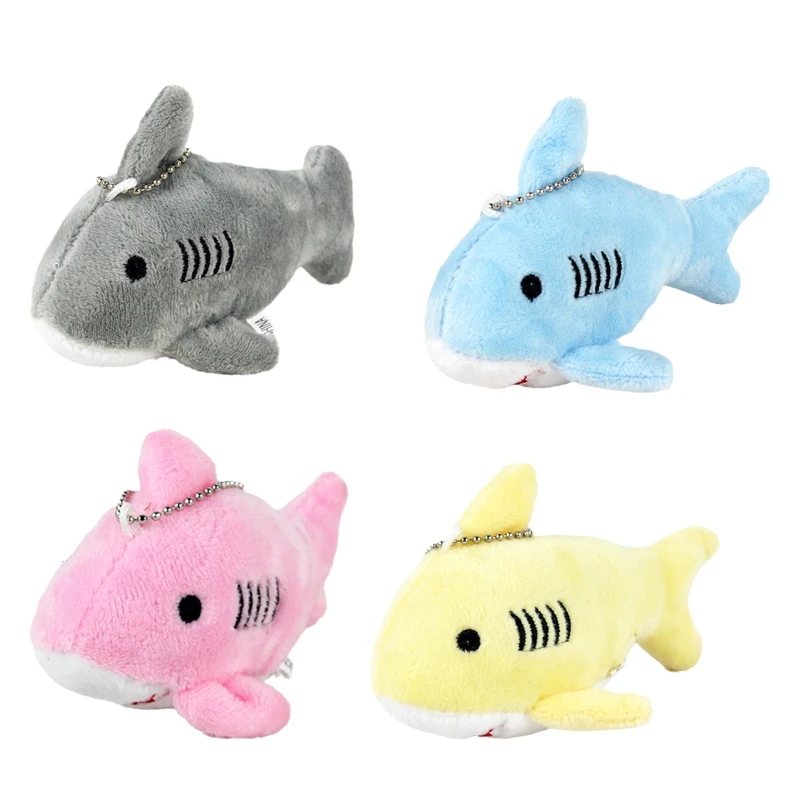 Mini Shark Keychain Lovely Plush Shark Stuffed Animal Cute Small Shark