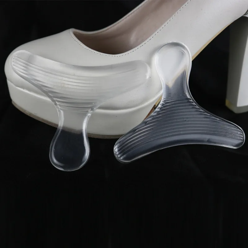 

Women Heel Inserts - Silicone Heel Protectors T Shape Silicone Insert Pad Insole Heels Gift Unisex