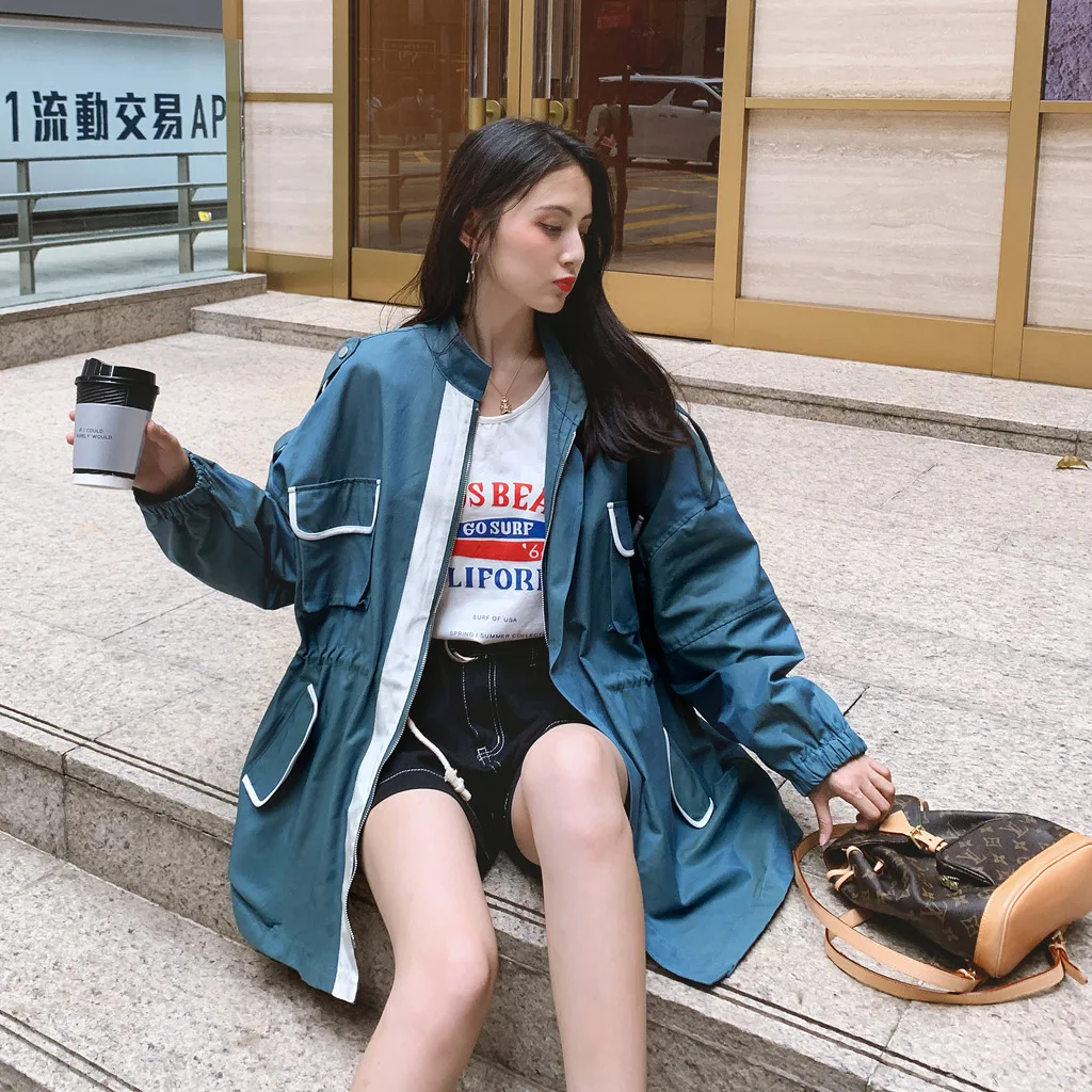 

Spring And Autumn New Style 2019 Coat Women's Korean-style Loose-Fit-Style Pure by Age Versatile Fashion Streetwear Women's Shor