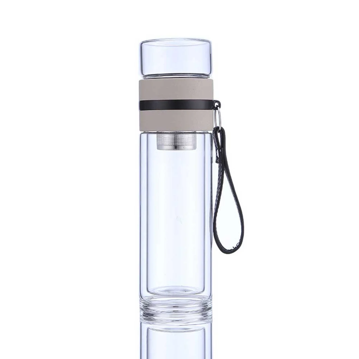 

Tea Cup 400ml Tea Separation Double-Layer Glass Creative Readily Heat-Resistant Filter Water Glass Portable Glass Bottle