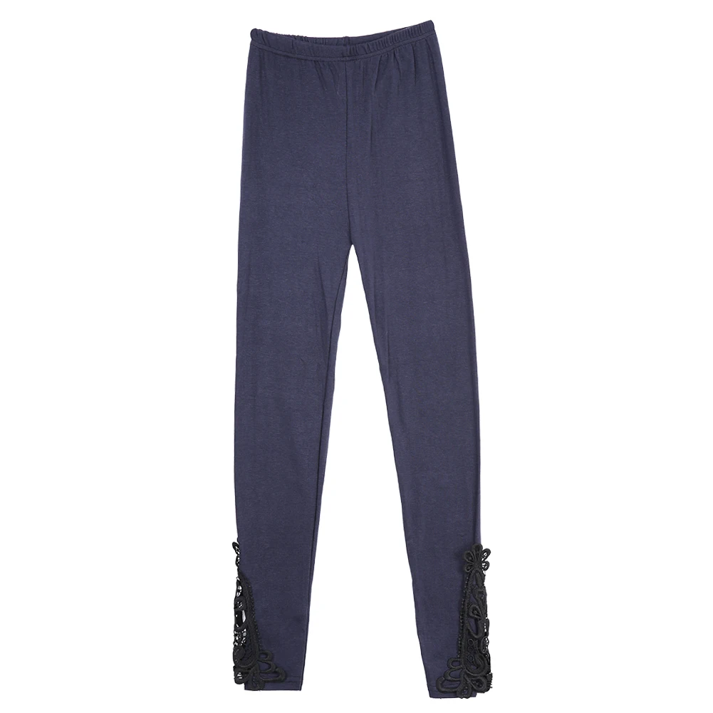 

Ladies Women's Summer Leggings Slim Sexy Lace Hook Skinny Stretch Trimmed Leggings Pants