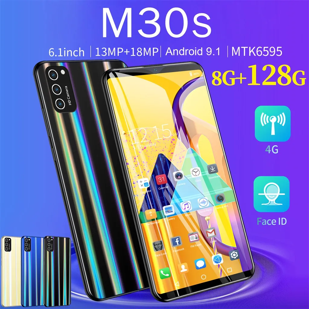 M30S четырехъядерный 5,99 дюймов камера Android 6,1 1G+ 8G gps 3g звонок мобильный телефон UK телефон Смартфон новые сотовые телефоны# G30