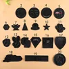 20 Style black Leather iron on patches embroidery badge embroidery For Clothing repair Patch DIY ► Photo 2/3