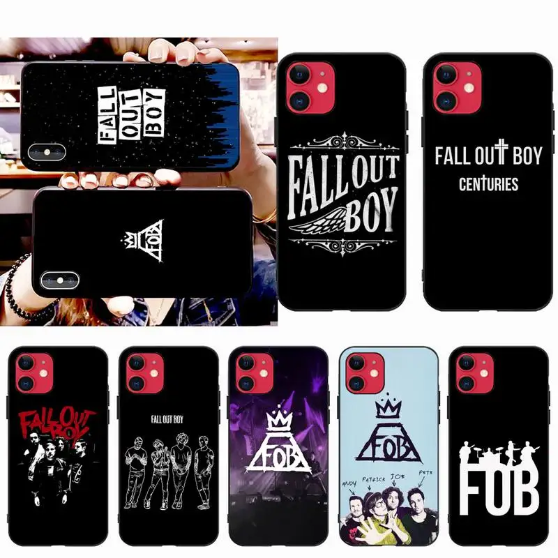 

HPCHCJHM Fall Out Boy DIY Luxury Phone Case for iPhone 11 pro XS MAX 8 7 6 6S Plus X 5S SE 2020 XR case