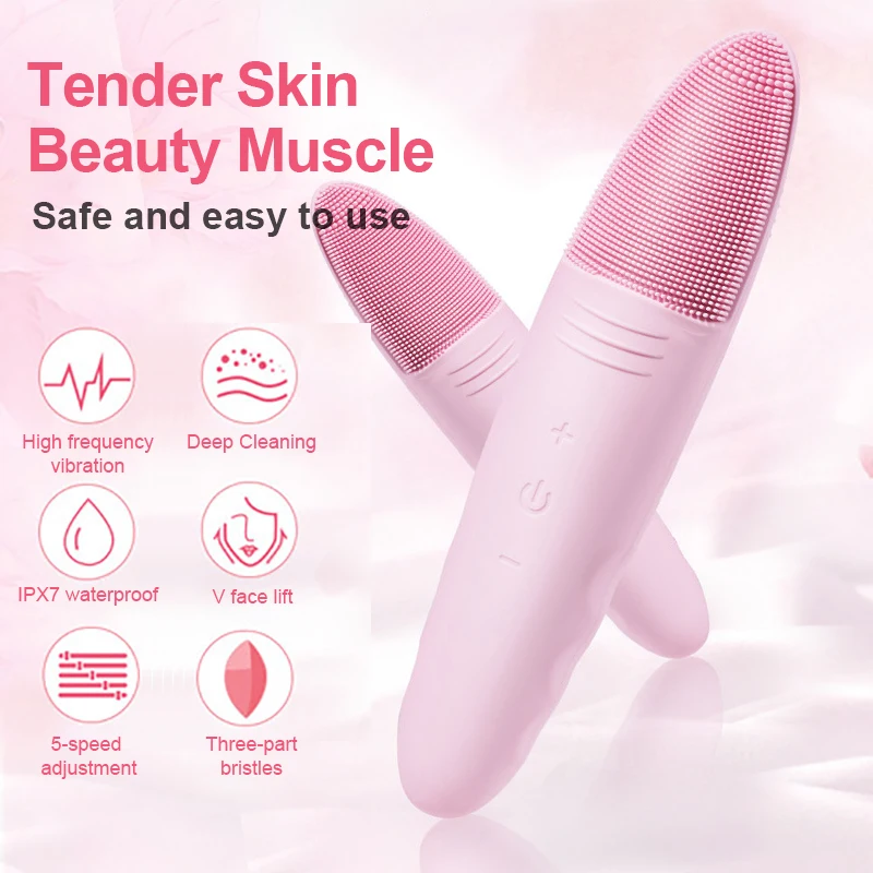 

Electric Facial Cleansing Brush Wireless Facial Brush Pore Dirts Cleanse Anti Aging Wrinkle Facial Cleanser