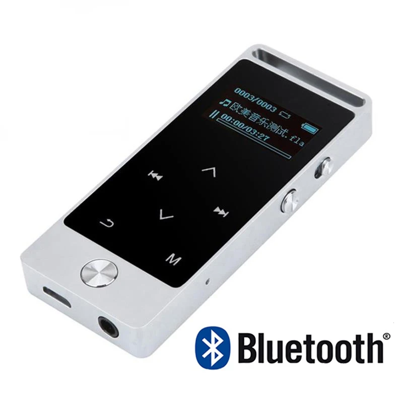 Металлический MP3-плеер 8 ГБ/16 ГБ с поддержкой sd-карты до 64 Гб HIFI MP3 музыкальный плеер без потерь с fm-радио, диктофоном, электронной книгой - Цвет: S5B-Sliver