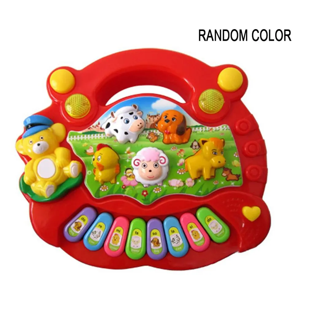 Baby Kid Musical Funny Animal Farm Piano Music Toy Developmental Pretty Present