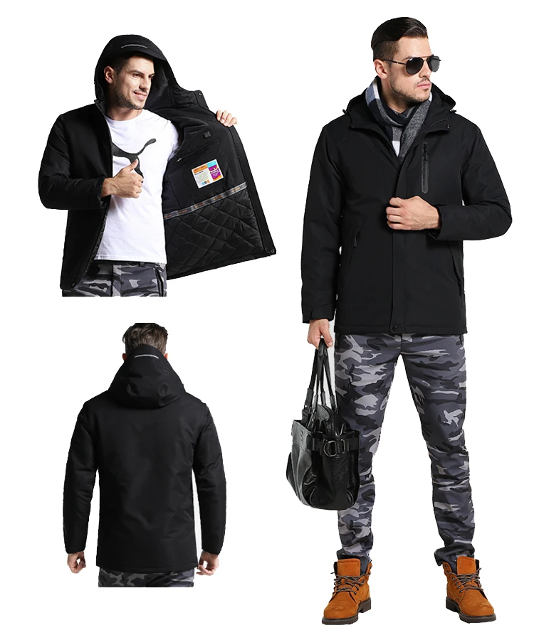 Мужские и женские зимние утепленные куртки с USB подогревом для пешего туризма, спортивная теплая ветровка для кемпинга, треккинга, альпинизма, мужские пальто VA682