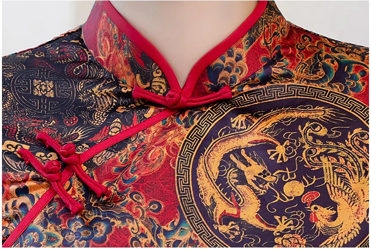 AO Dai, длинное платье чонсам, M-4XL, новинка, китайский стиль, вискозное платье, женское вечернее Ципао, тонкое платье для вечеринок, весеннее женское платье на пуговицах