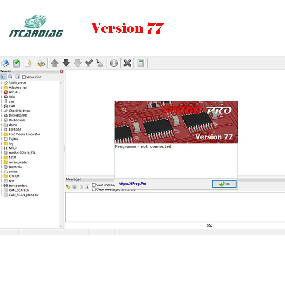 

Version 77 IPROG+ IProg Pro Programmer Software link Supports IMMO/Mileage Correction/Airbag Reset SN001