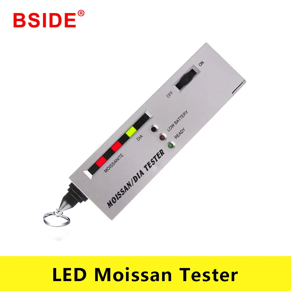 Jewelry Diamond Tester Electronic Moissan Diamond Tester LED Indicator Moissanites Detector Selector Pen Diamonds Watcher Tool for Novice and Expert