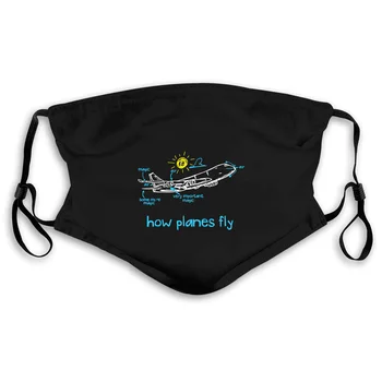 

Aerospace How Planes Fly Air Magic Flight Crew New Unisex Mouth Mask Women's kid PM2.5
