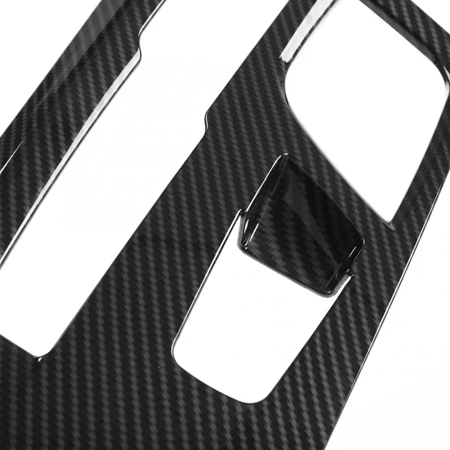 Car Air Conditioner Trim Car Moulding Decoration Interior Mouldings Interior Moulding Trim Strip Car Gear Cover Trim Carbon Fiber Style ABS Plastic Car Center Console Gear Shift Panel Cover Trim for 5 Series G30-Car Sticker