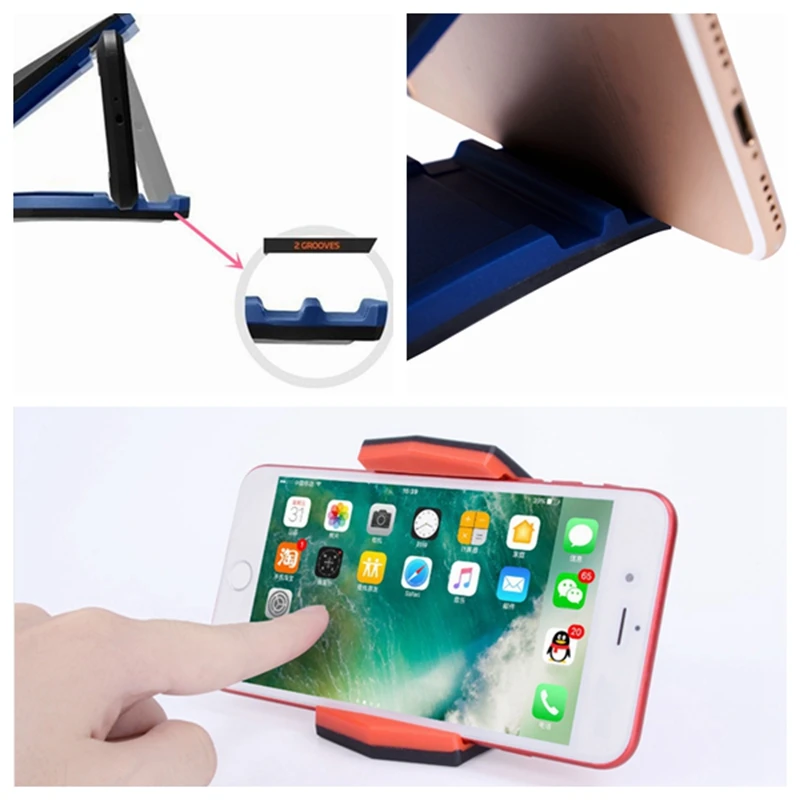 1pcs Vehicle-mounted mobile phone bracket Universal Adjustable Mobile Phone Crocodile Clip Car Desk Stand Mount for mobile phone