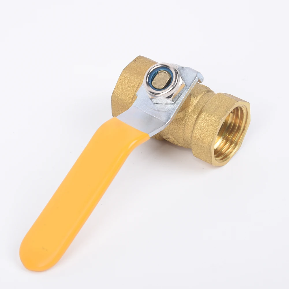 1/2 дюймовый латунный шаровой клапан запорный слив PT газа для воздуха и жидкости с красной ручкой разъем