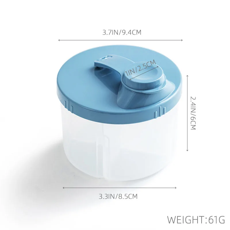 4 Grid Portable Baby Food Storage Box Essential Cereal Infant Milk Powder Box Toddler Kids Snacks Container