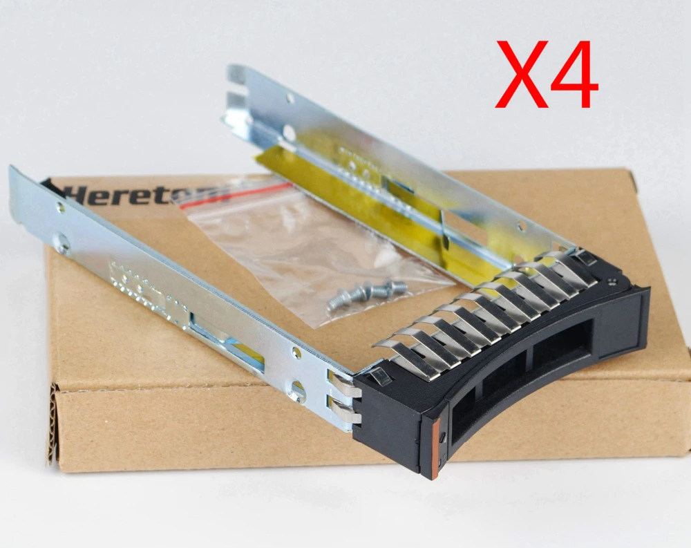 4PCS/lot 2.5" SFF SAS/SATA/SSD Caddy Tray Bracket For IBM x3650 x3550 x3500 x3400 M2 M3 M4 44T2216 W/Screws hdd box 2.5 sata usb 3.0