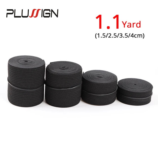 5Meters Width 1.5-4cm Black Elastic Band For Wigs Spandex Belt Trim  Sewing/Ribbon Clothes Flex Sewing Material Elastic Wig Bands