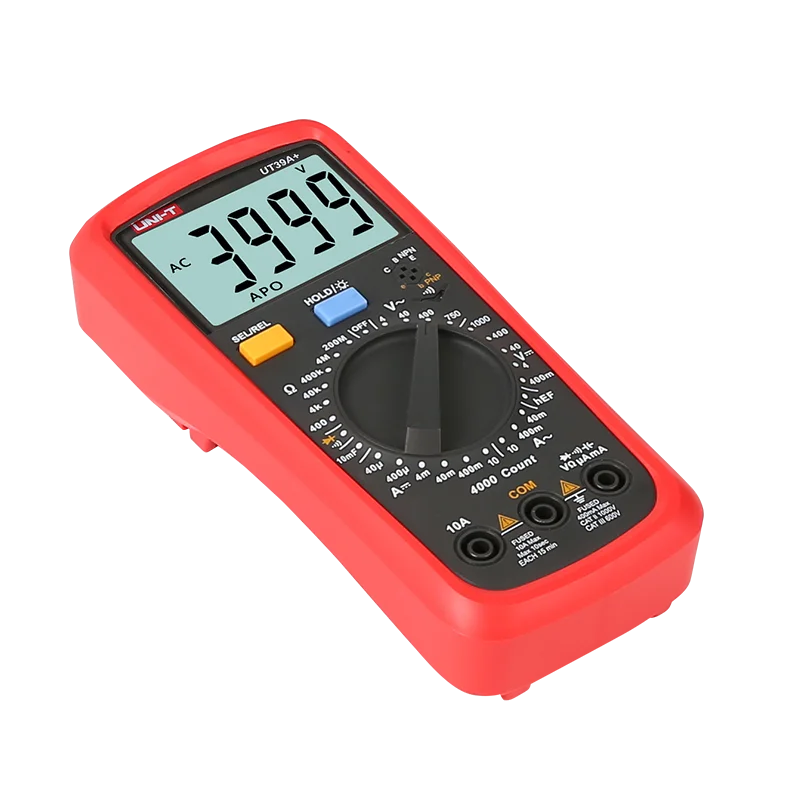UNI-T UT39A+ Digital Multimeter Auto Range Tester Upgraded from UT39A AC DC V/A Ohm /Temp /Frequency/HFE Test