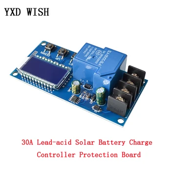 

6-60V 30A Lead-acid Solar Battery Charge Controller Protection Board Charger Time Switch DC 12v 24v 36v 48v battery Capacity