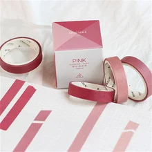 

4 Rolls/Box Solid Color Simple Washi Masking Tape Set Paper Washi Tape Organizer Scrapbooking Diary Collage Decorative Sticker