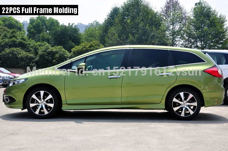 TOMMIA Full Window Middle Pillar Molding Sill Trim Chromium Styling Strips Stainless Steel For Honda Jade 2013