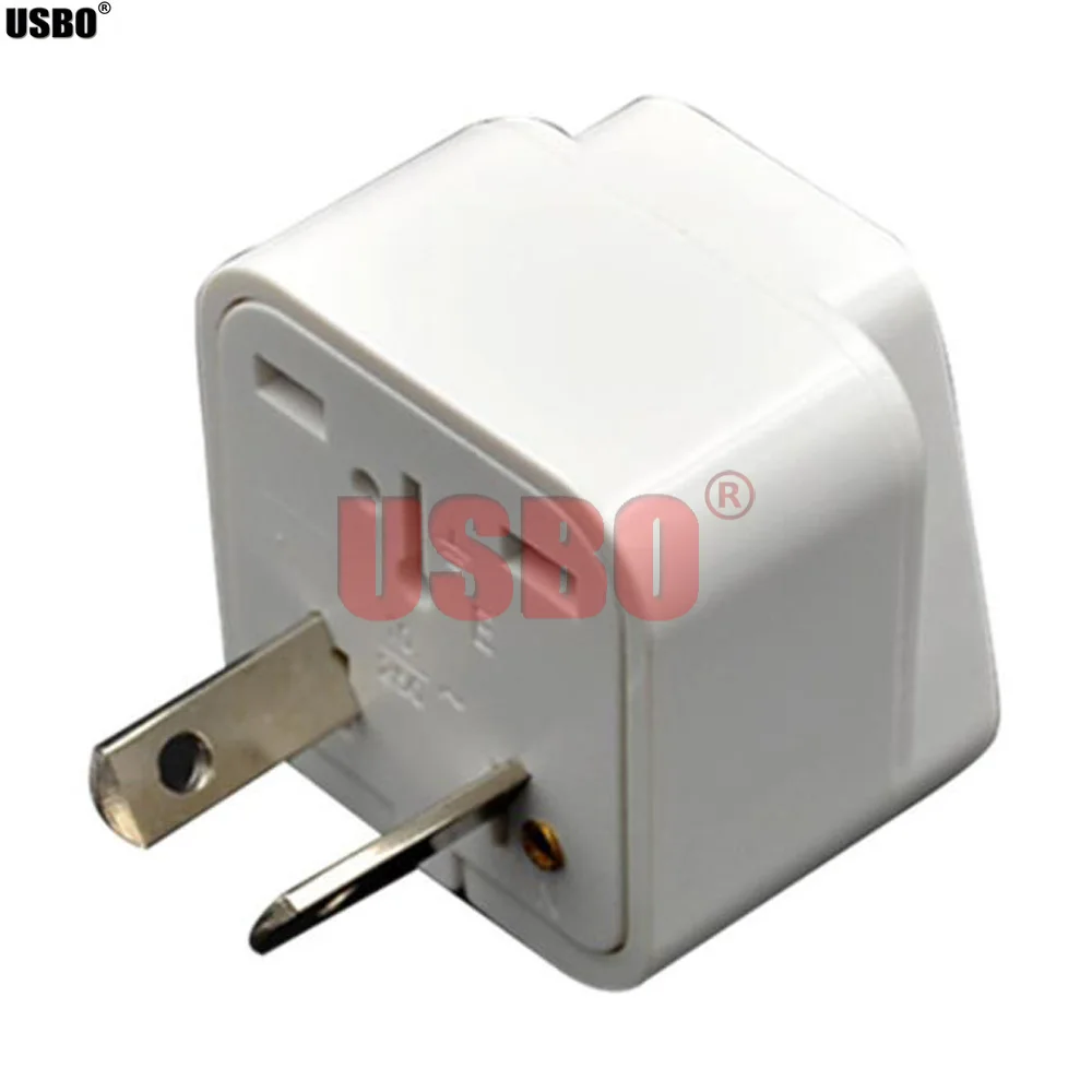 Black white universal AU UK US EU German France Israel Italy Swiss Brazil South Africa travel adapter plug socket converter