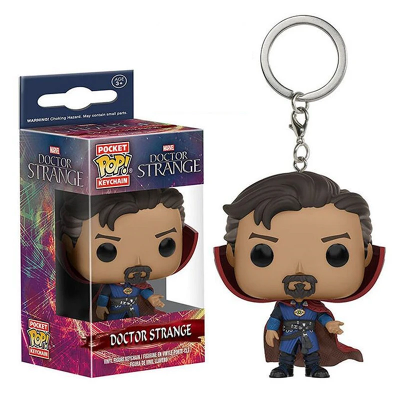 Funko Pop Карманный Брелок для ключей Pop Marvel Мстители Капитан Америка Железный человек Человек-паук фигурка странные вещи Дэдпул