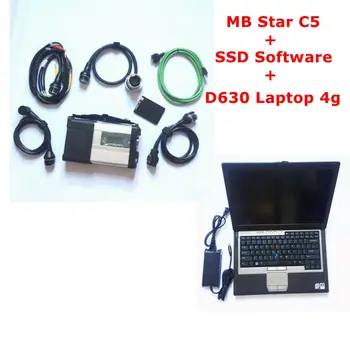 

2020 hot Diagnostic Tool For MB Car Tools MB Star C5 d connect C5 multiplexer vediamo software SSD D630 laptop 4g ready to work