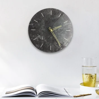 

Nordic Marble Wall Clock Modern Minimalist Bedroom Art Clocks Personality Creative Living Room Fashion Wall Watch