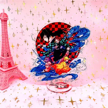 

16cm Hot Demon Slayer Kimetsu No Yaiba Hashira Giyuu Muichirou Shinob Acrylic Stand Figure Model Plate Holder Cake Decoration