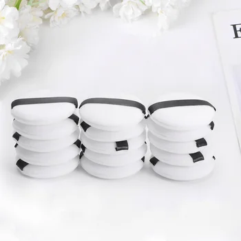 

15 pcs Pure Cotton Soft Powder Puff Flocking Short Fluff Powder Puff for Makeup (White)