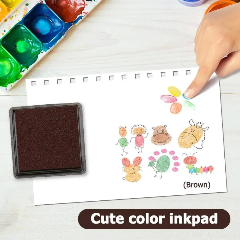 Чернильный коврик штамп с изображением площади Inkpad сделай сам скрапбук карта