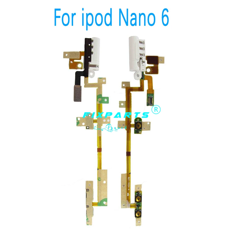 Ipod Nano 5 7 6 Up Down Audio Volume Button Power Switch On Off Button Flex Cable